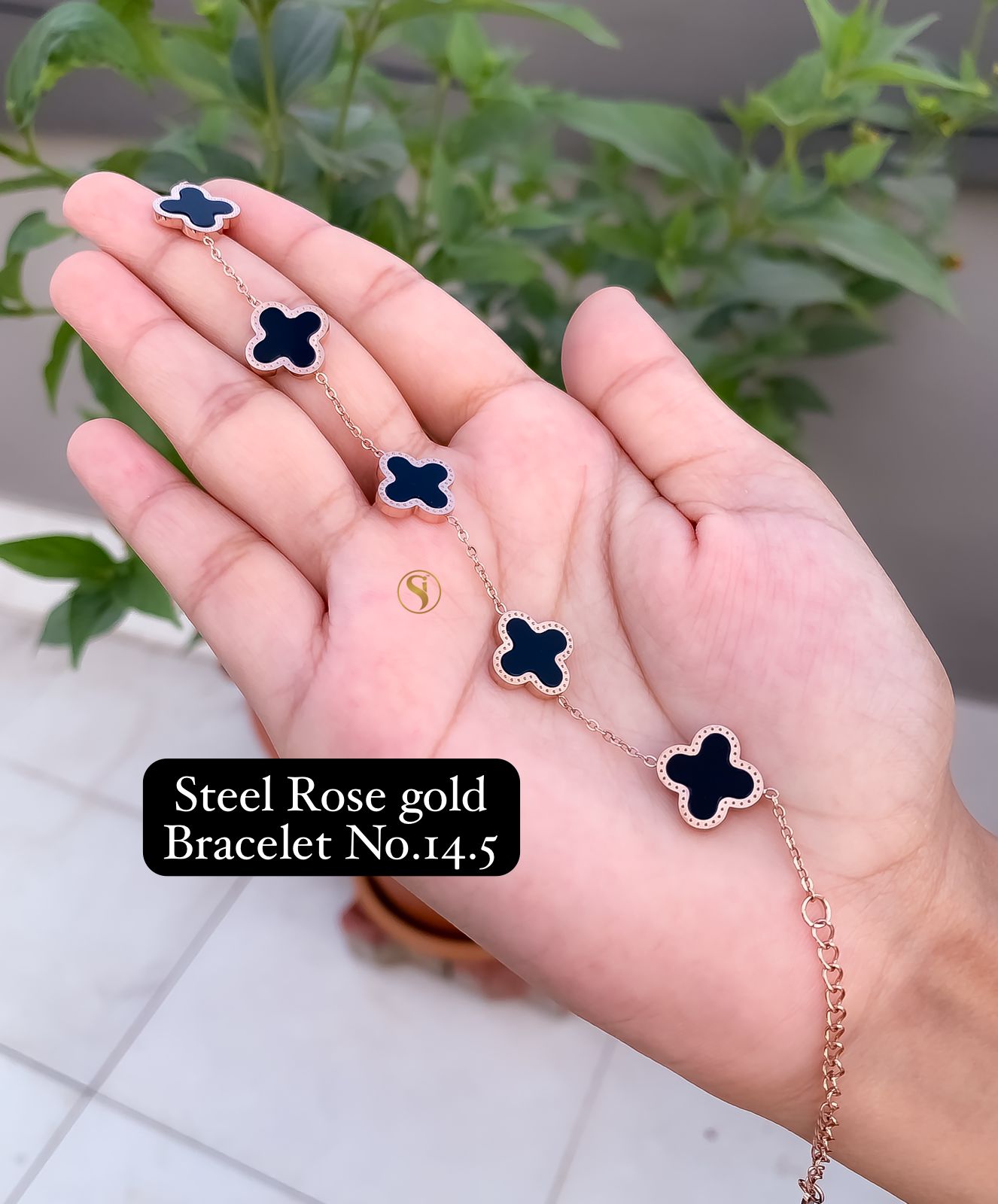 Daily Wear Designer Steel Rose Gold Bracelets Catalog
